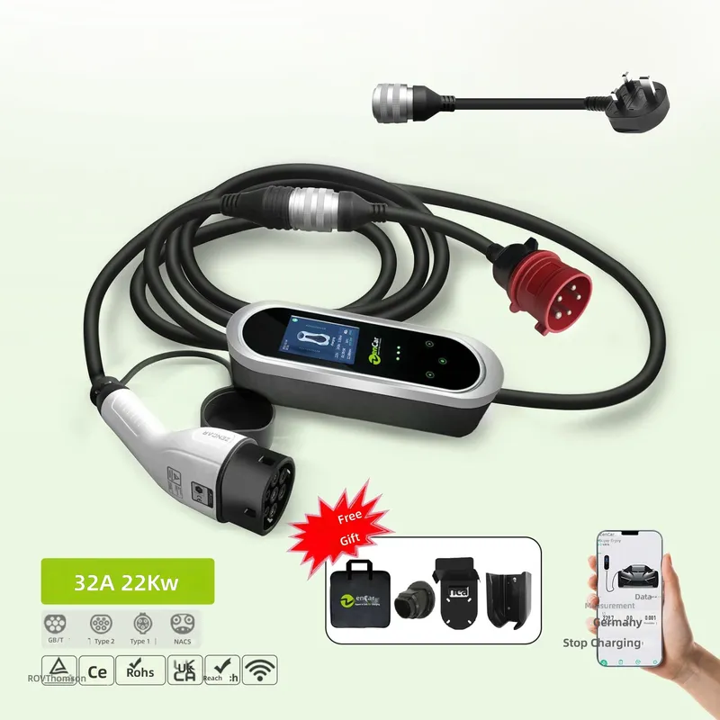 22kW 3相EV充電器 32A ポータブルAC充電ステーシ - Ev Charger Type 2 22Kw 32A 3 Phase のレビューと価格