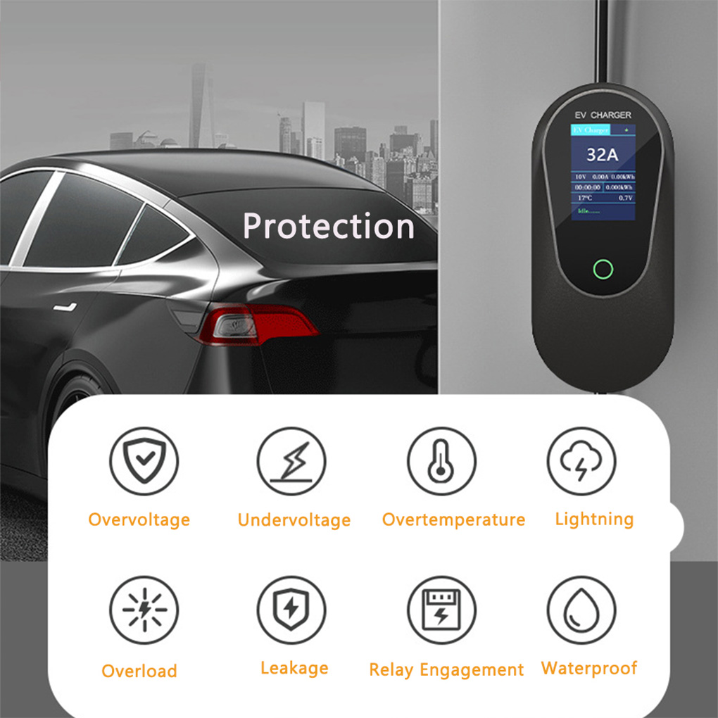 タイプ 2 ポータブル EV 充電器 22KW 32A タイ - Ev Charger Type 2 22Kw 32A 3 Phase のレビューと価格